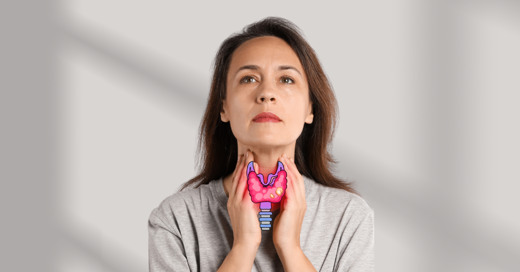 Μία κυρία και ο θυρεοειδής αδένας της.